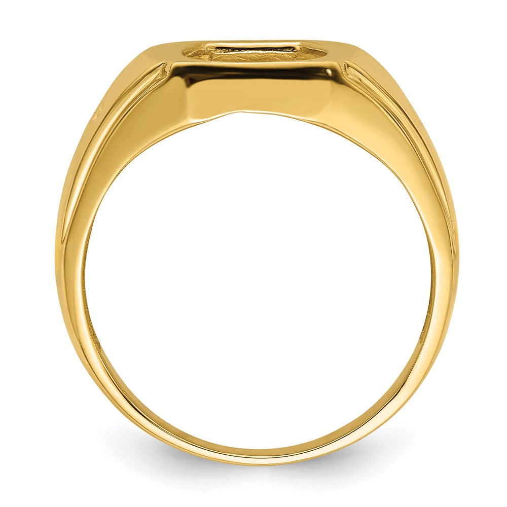 14k Men's Cross Ring Mounting