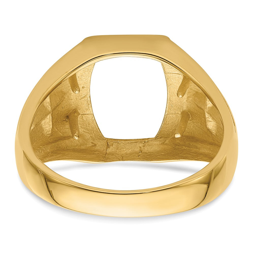 14k Men's Cross Ring Mounting