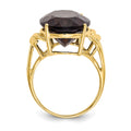 10k Smoky Quartz Ring