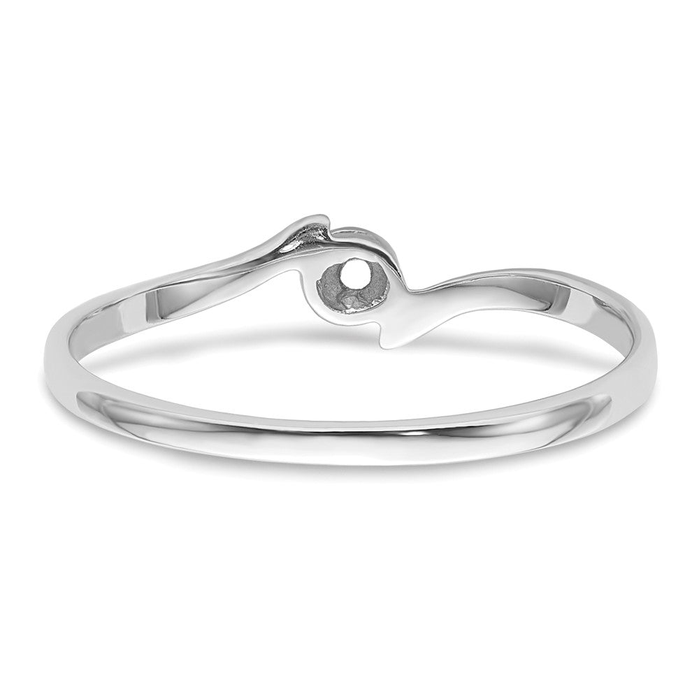 10k White Gold .03ct.Ring Mounting