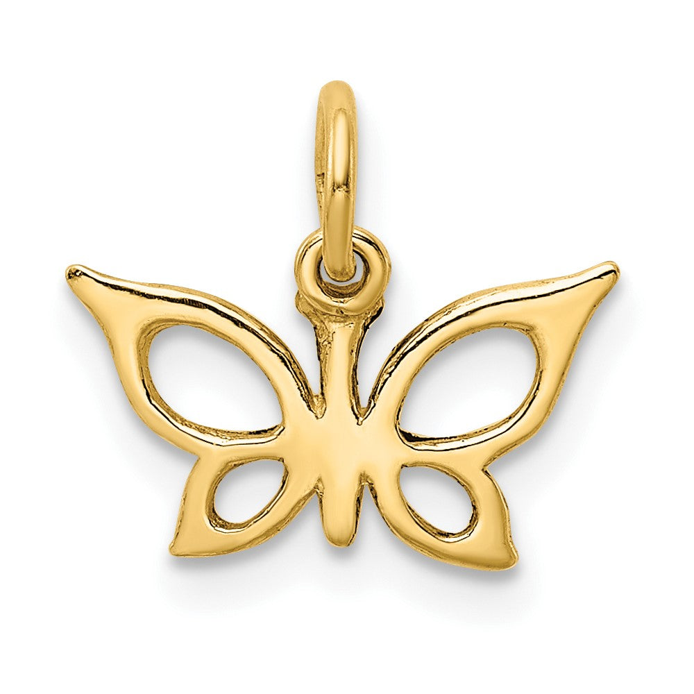 10k Butterfly Charm