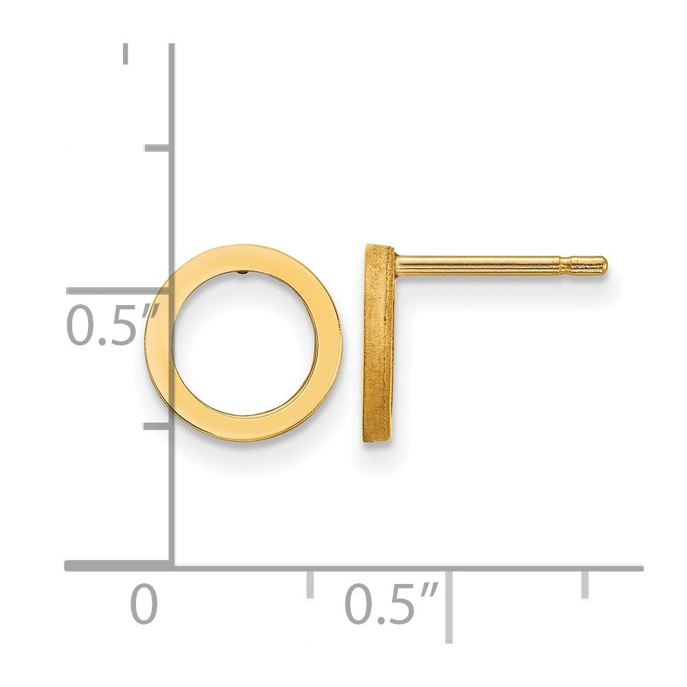 10k Open Circle Earrings