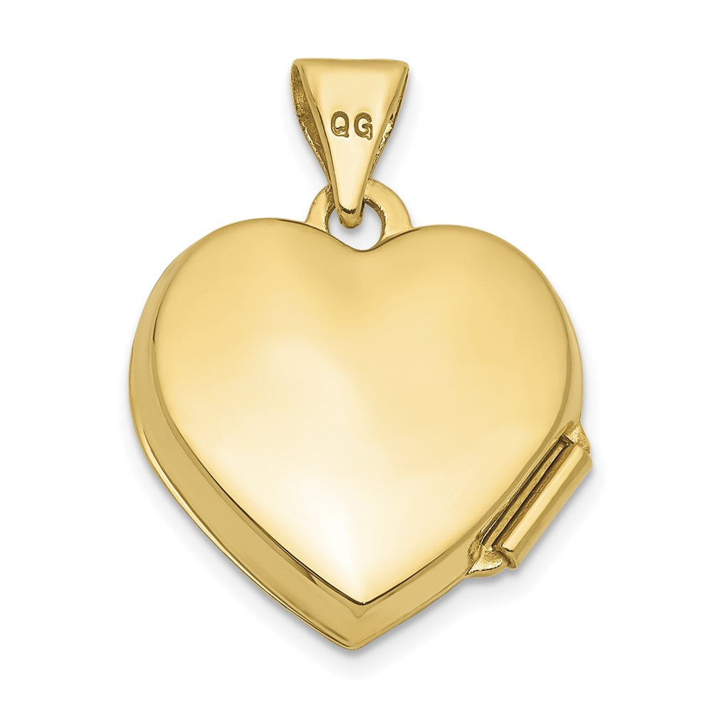 10k Plain Heart Locket