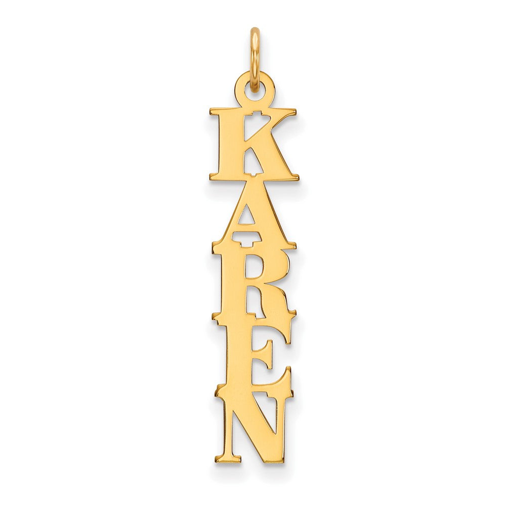 10k Yellow Gold Name Plate Charm