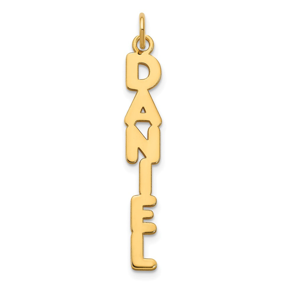 10k Yellow Gold Kimberly Font Name Plate Charm