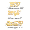 10k Yellow Gold Polished Name Plate