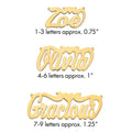 10k Yellow Gold Polished Heart Name Plate