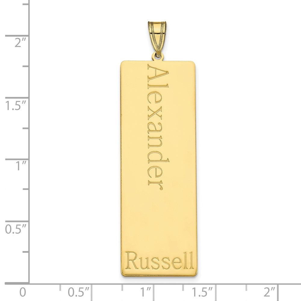 10k Yellow Gold 1 Name Family Pendant