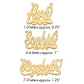 10k Yellow Gold Heart Name Plate
