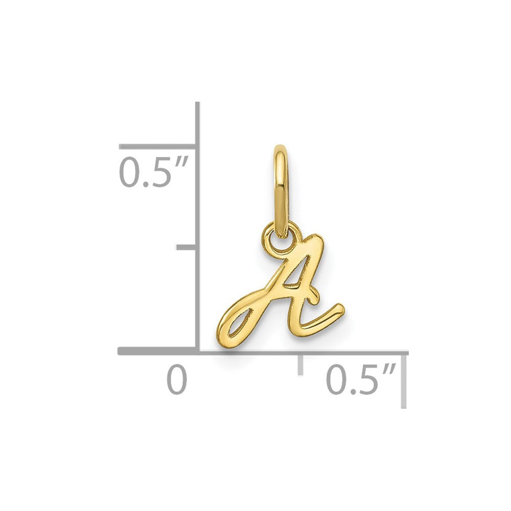 10KY Upper case Letter A Initial Charm