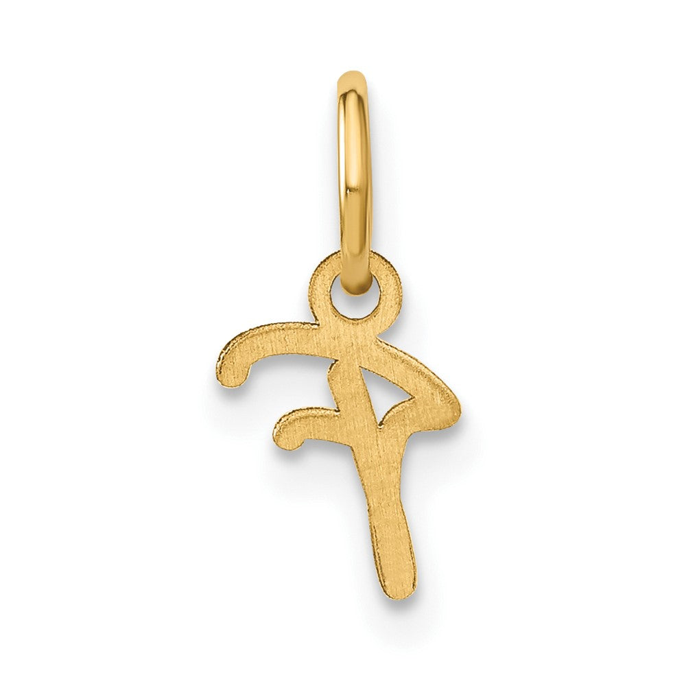 10KY Upper case Letter F Initial Charm