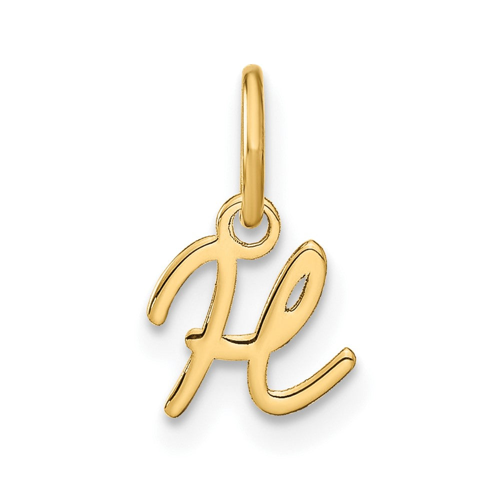 10KY Upper case Letter H Initial Charm
