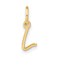 10KY Upper case Letter L Initial Charm
