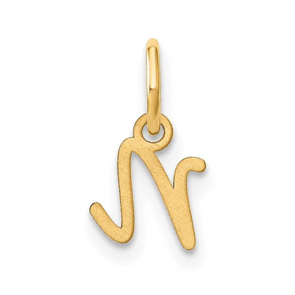 10KY Upper case Letter N Initial Charm