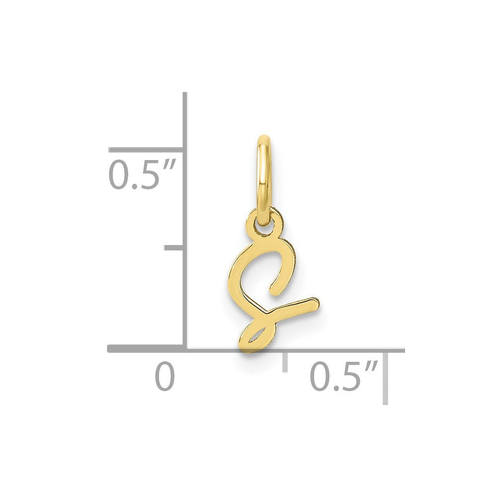 10KY Upper case Letter S Initial Charm