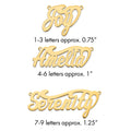 10k Yellow Gold Polished Name Plate