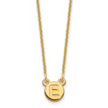 10 Yellow Gold 1 Letter Bubble Necklace