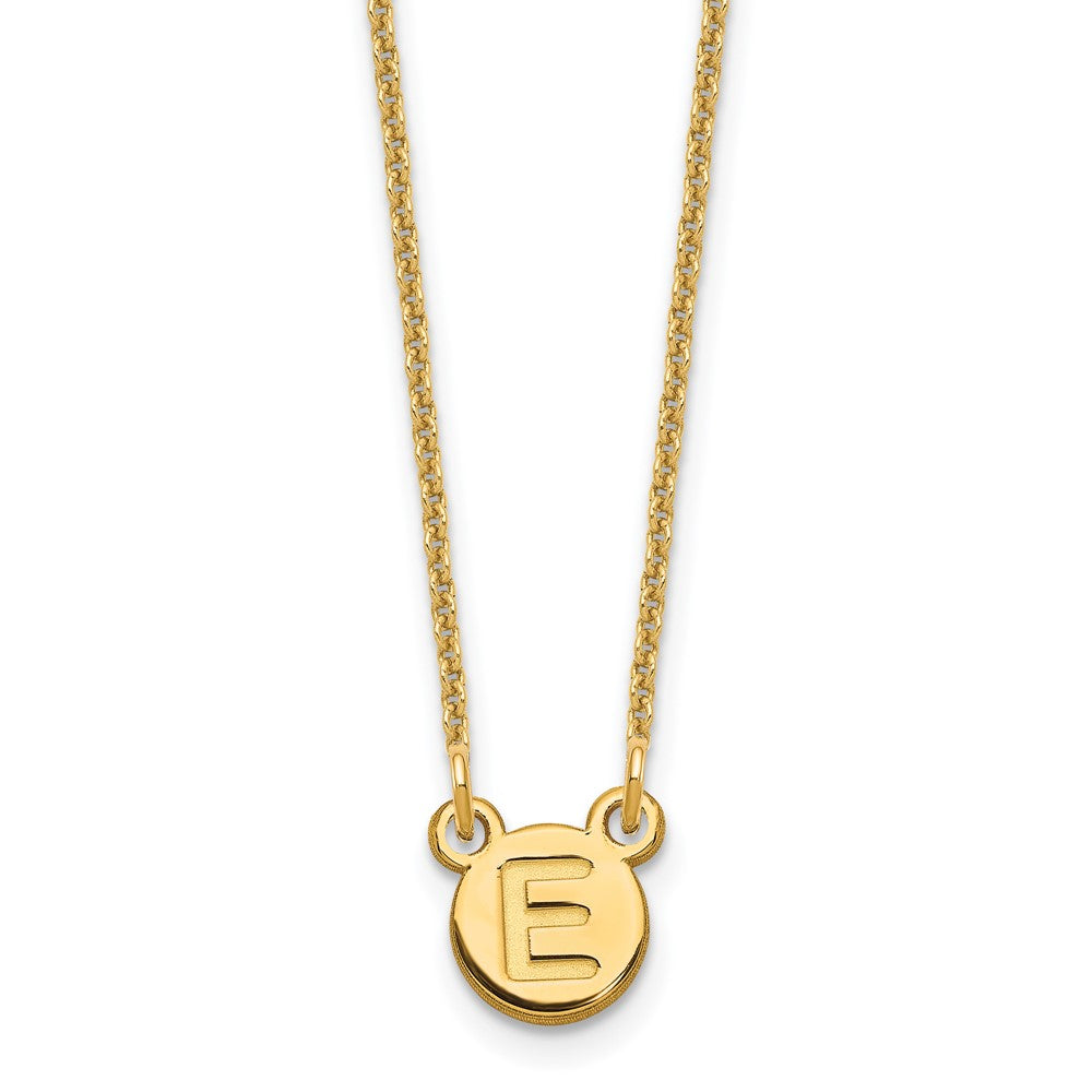 10 Yellow Gold 1 Letter Bubble Necklace