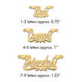 10k Yellow Gold Polished Hearts Name Plate