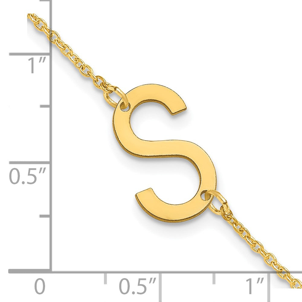 10k Yellow Gold Small Initial s Bracelet