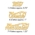 10k Yellow Gold Polished Diamond-cut Name Plate