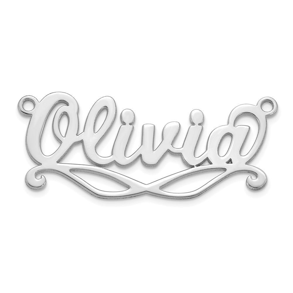 10k White Gold Sunglass Name Plate