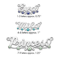 10k White Gold Epoxy Paw Print Name Plate