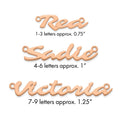 10k Rose Gold Name Plate