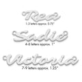 10k White Gold Name Plate