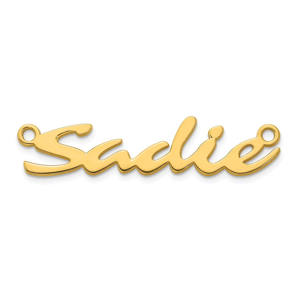 10k Yellow Gold Name Plate