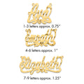 10k Yellow Gold Diamond-cut Heart Name Plate