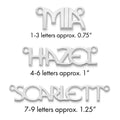 10k White Gold Name Plate