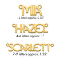 10k Yellow Gold Name Plate