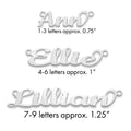 10k White Gold Name Plate