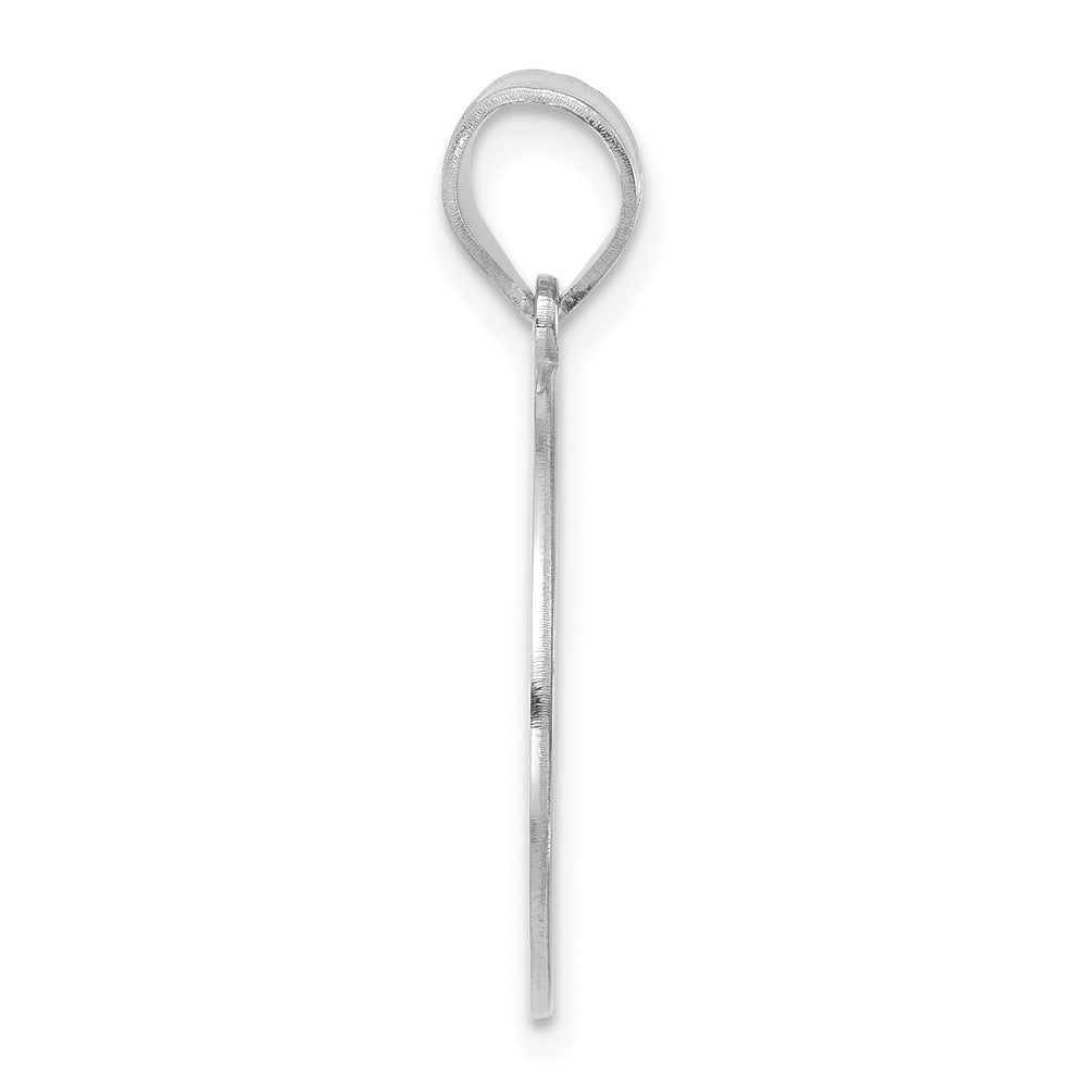 10k White Gold HOME/STATE Pendant