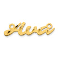 10k Yellow Gold Diamond-cut Name Plate