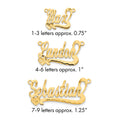 10k Yellow Gold Diamond-cut Heart Name Plate