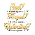 10k Yellow Gold Diamond-cut Name Plate