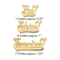 10k Yellow Gold Diamond-cut Underlined Name Plate
