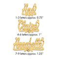 10k Yellow Gold Satin Diamond-cut Heart Name Plate