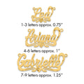 10k Yellow Gold Satin Diamond-cut Heart Name Plate