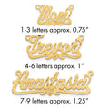 10k Yellow Gold Satin Diamond-cut Heart Name Plate