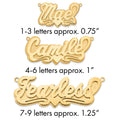 10k Yellow Gold 3D Polished Heart Name Plate