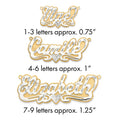 10k 3D Two-tone Diamond-cut Name Plate