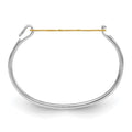 10k Yellow Gold Monogram with Sterling Silver Bangle
