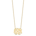 10k Yellow Gold Medium Monogram Necklace