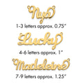 10k Yellow Gold Name Plate