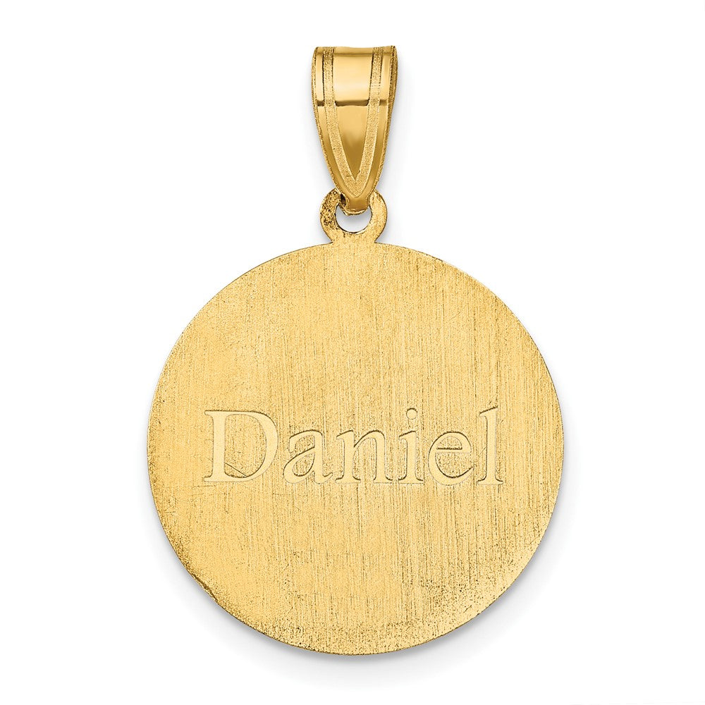 10k Yellow Gold Personalized Baseball Pendant