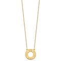 10k Yellow Gold Circle with 4 Name Necklace