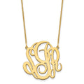 10k Yellow Gold Monogram Necklace